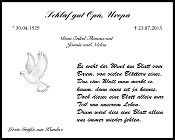 Anzeige von Andreas Reck von Mediengruppe Oberfranken